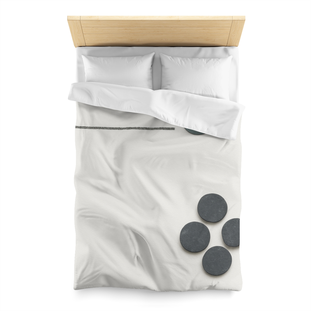 Clustered Dots With Broken Line warm winter duvets