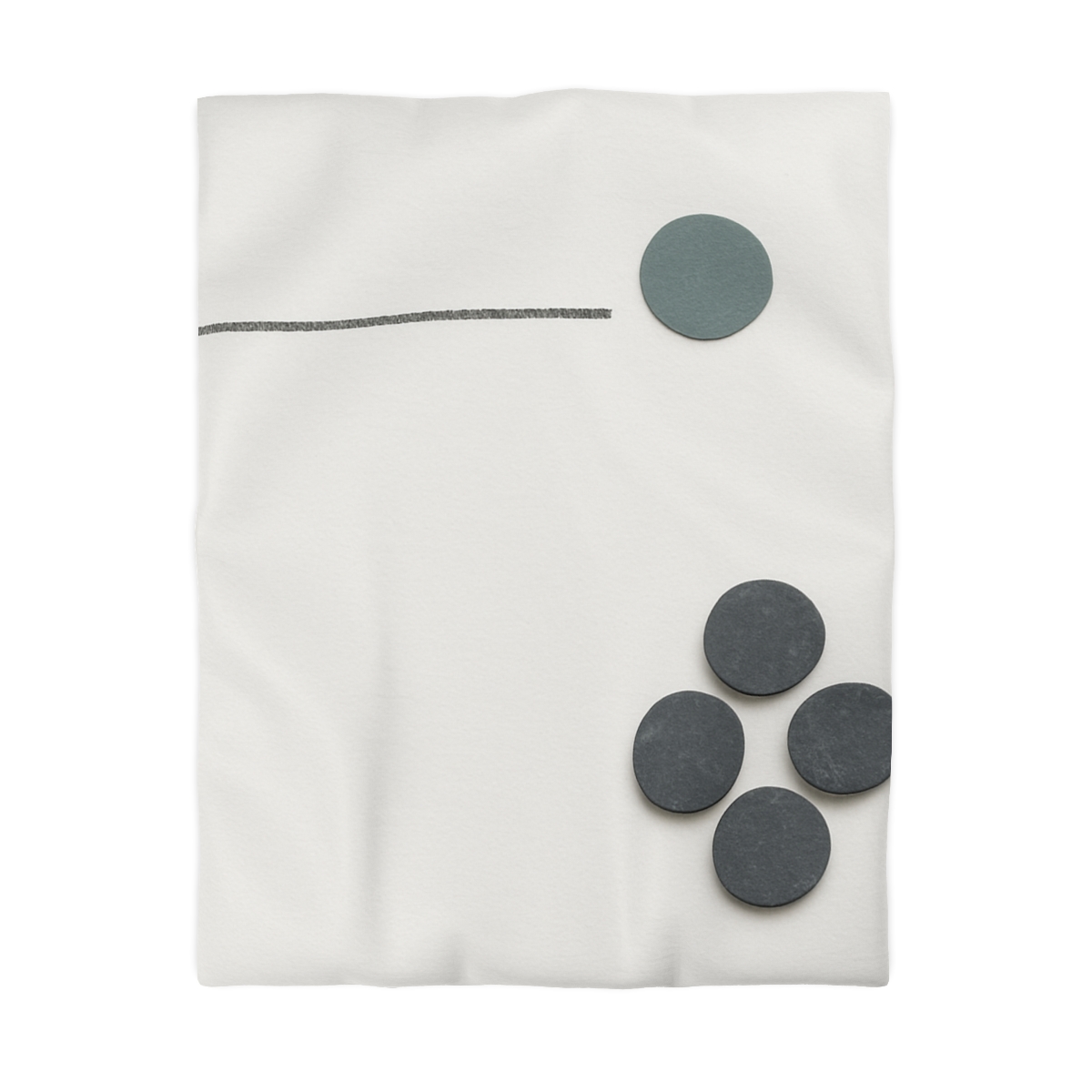 Clustered Dots With Broken Line warm winter duvets