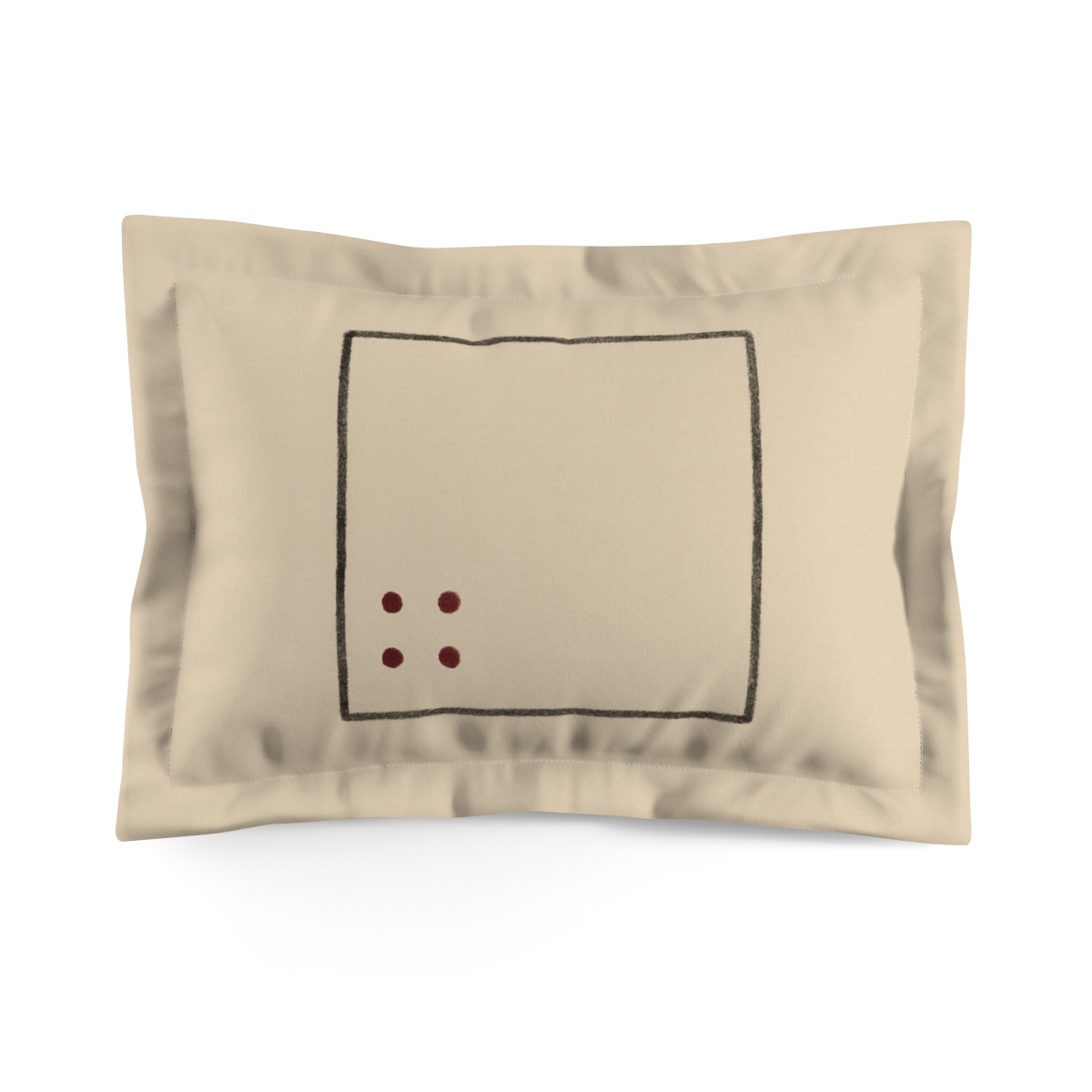 Clustered Dots With Hollow Square comfortable bed pillows