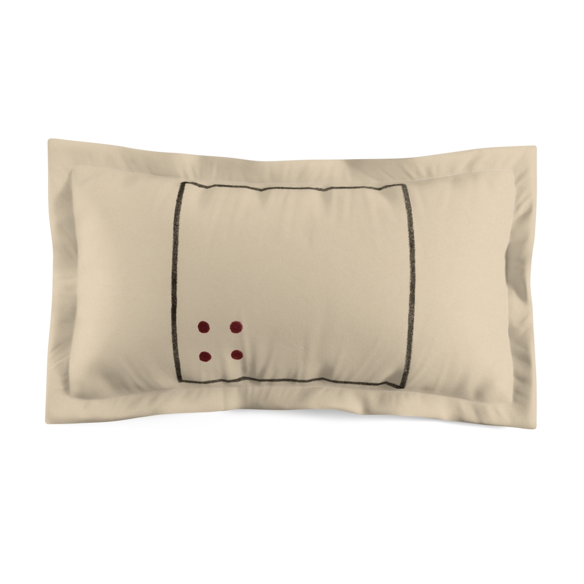 Clustered Dots With Hollow Square comfortable bed pillows