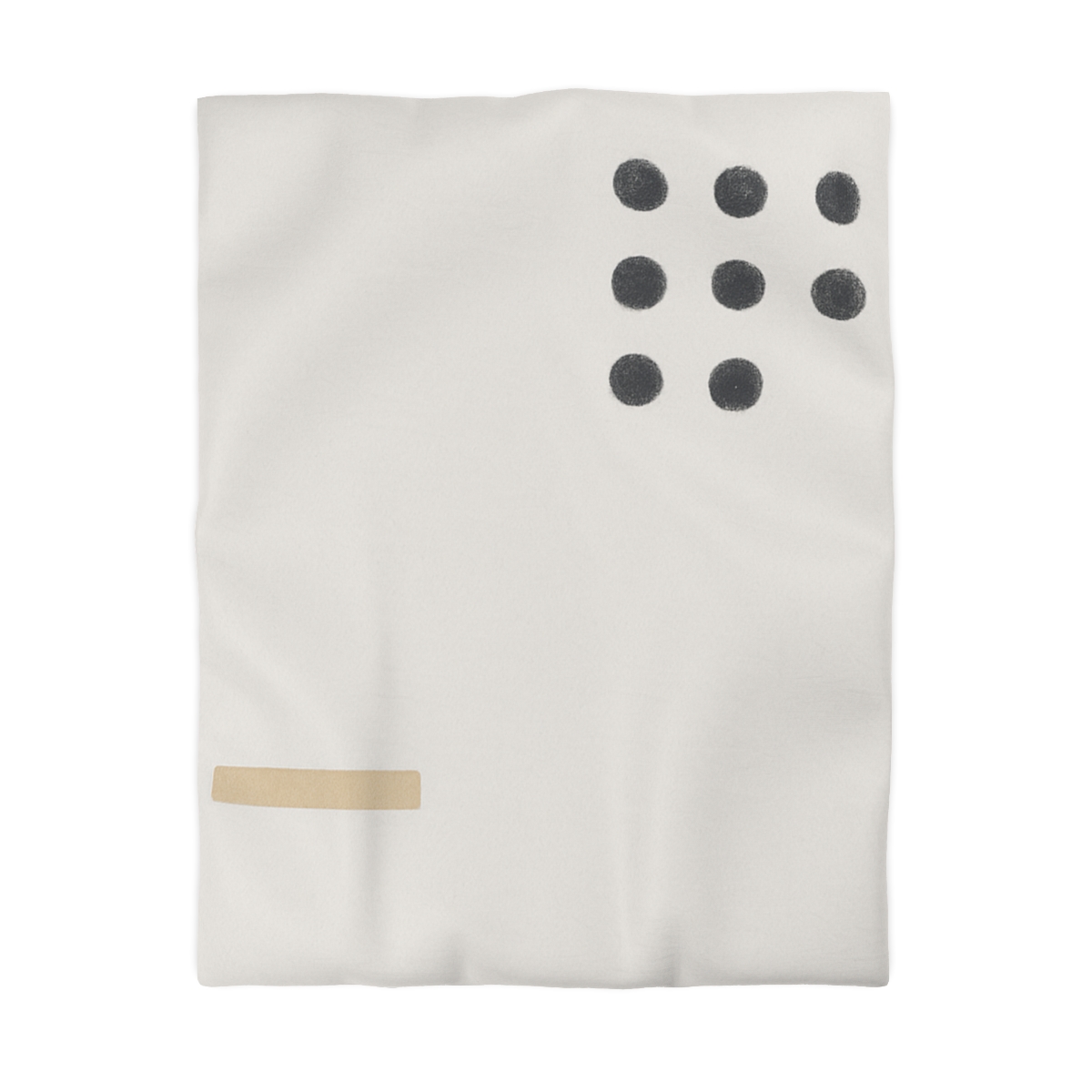 Clustered Dots With Missing Beat custom duvets