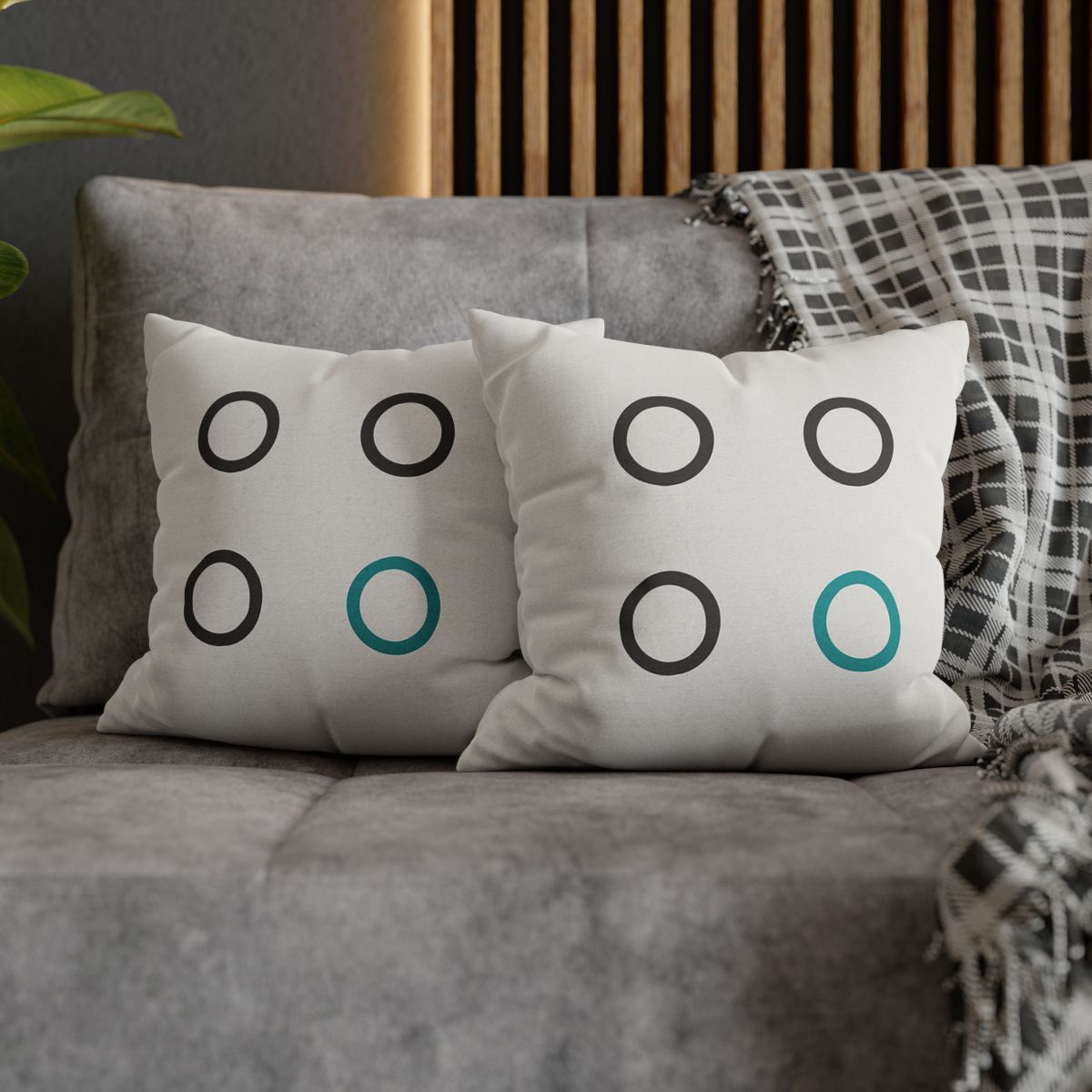 Clustered Dots With Missing Node trendy patterned pillow cases