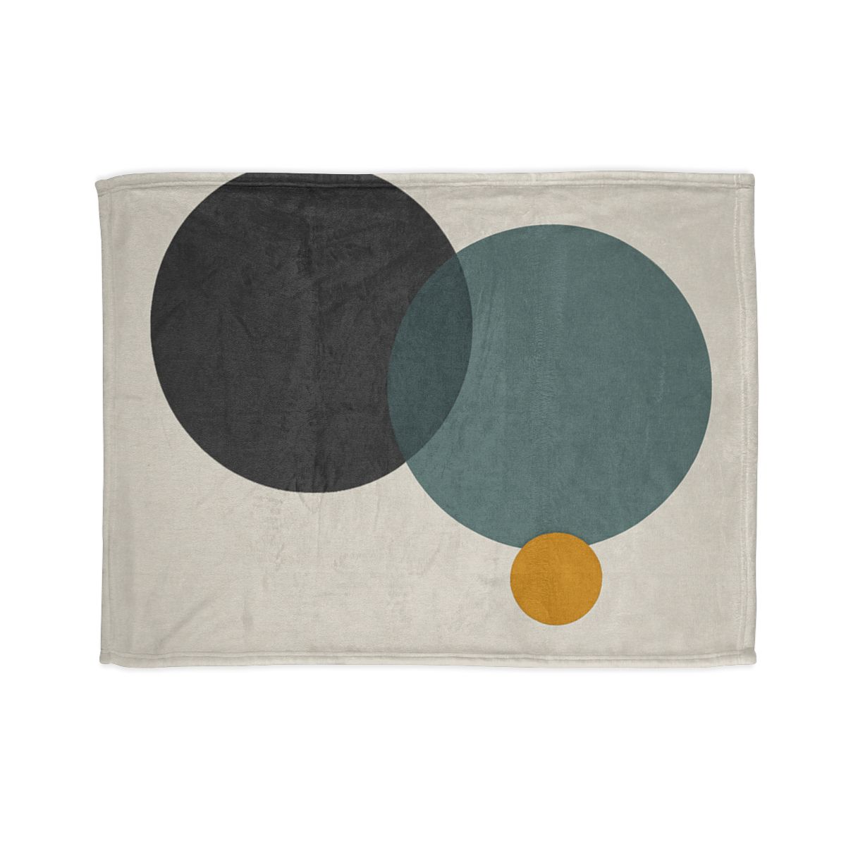 Clustered Three Circles With Pause soft fleece blankets