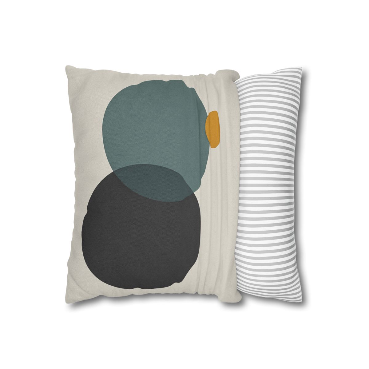 Clustered Three Circles With Pause designer print pillow cases