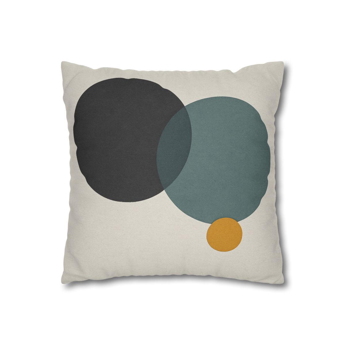 Clustered Three Circles With Pause designer print pillow cases