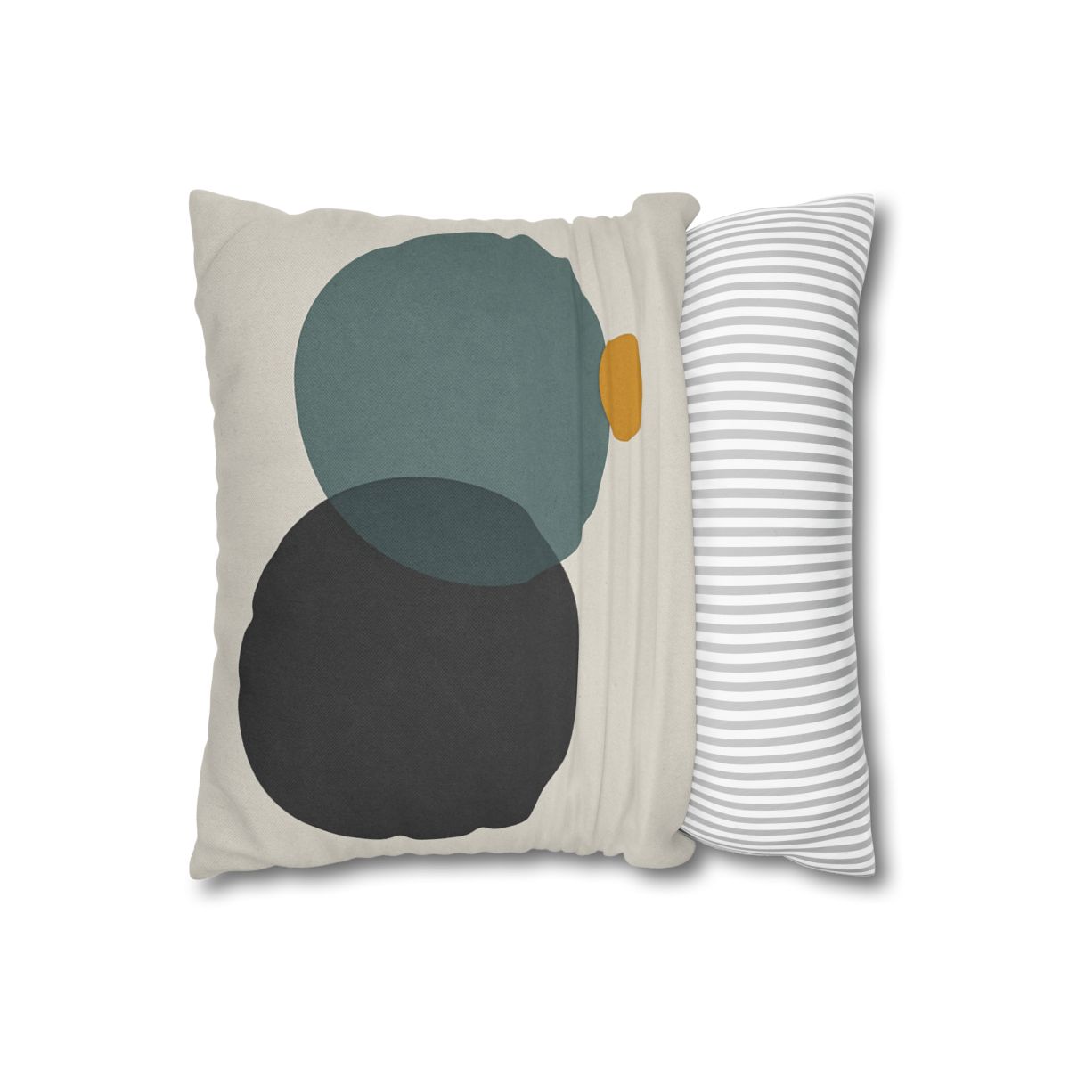 Clustered Three Circles With Pause designer print pillow cases