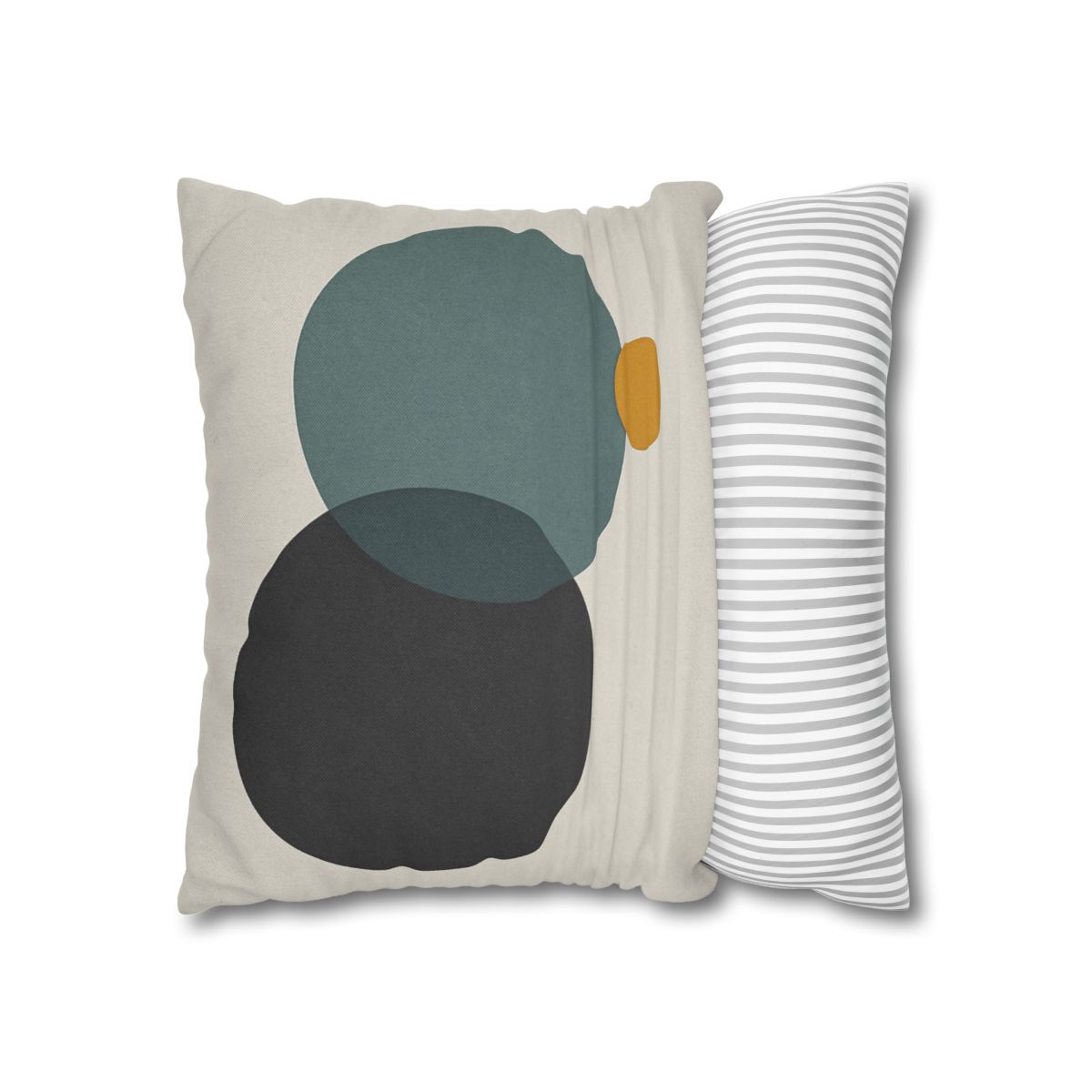 Clustered Three Circles With Pause designer print pillow cases