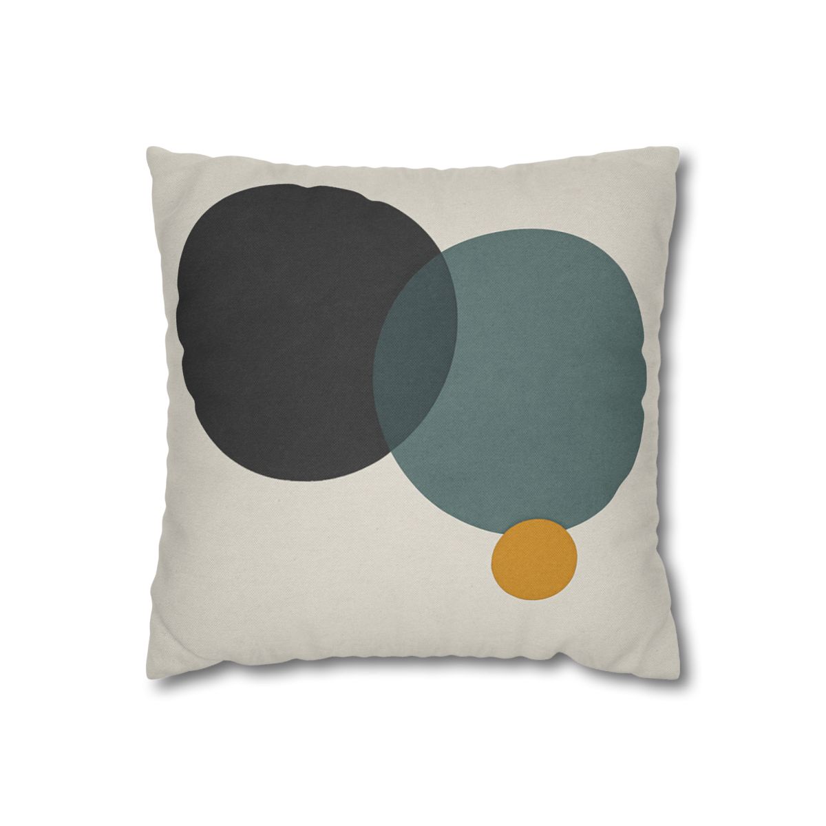 Clustered Three Circles With Pause designer print pillow cases