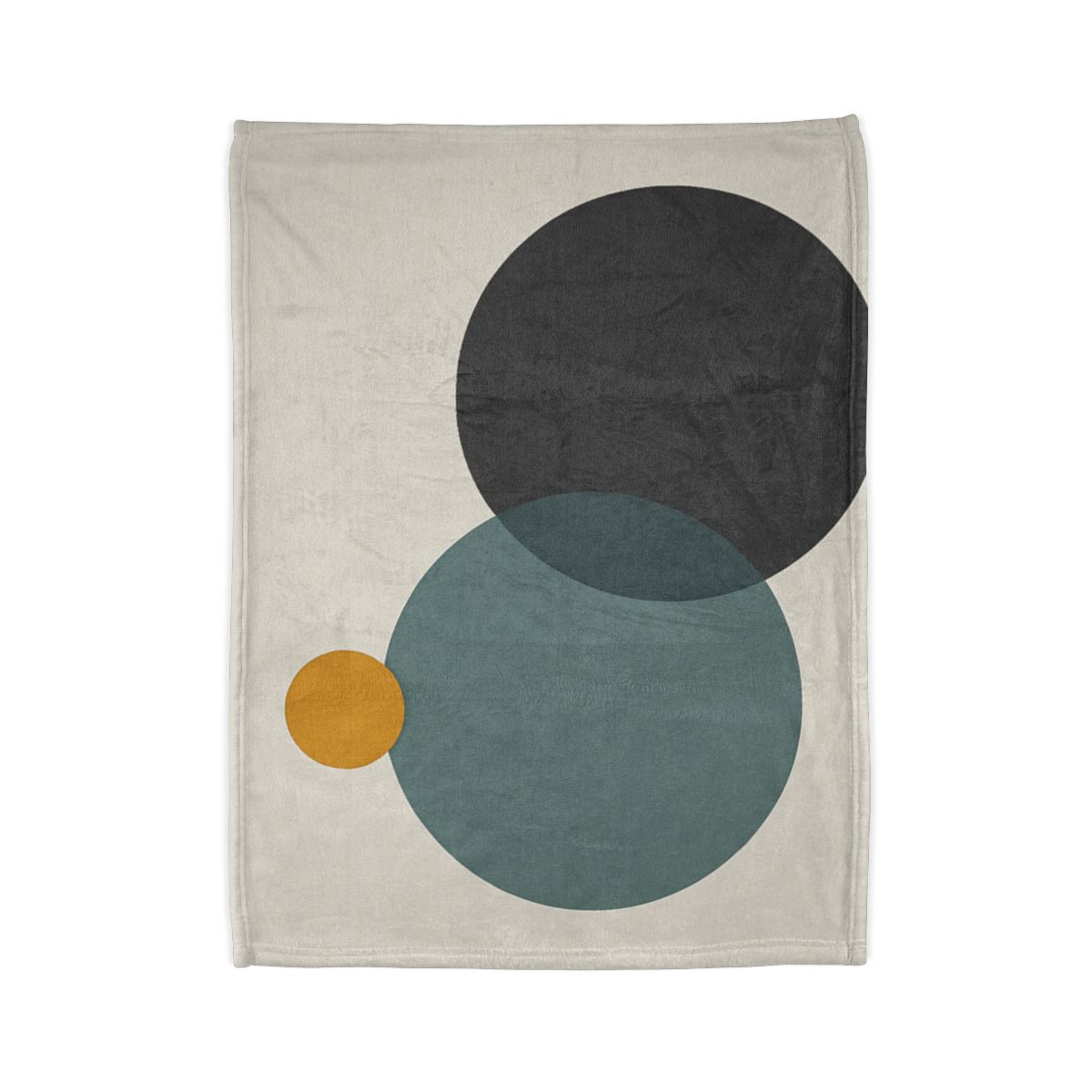 Clustered Three Circles With Pause soft fleece blankets