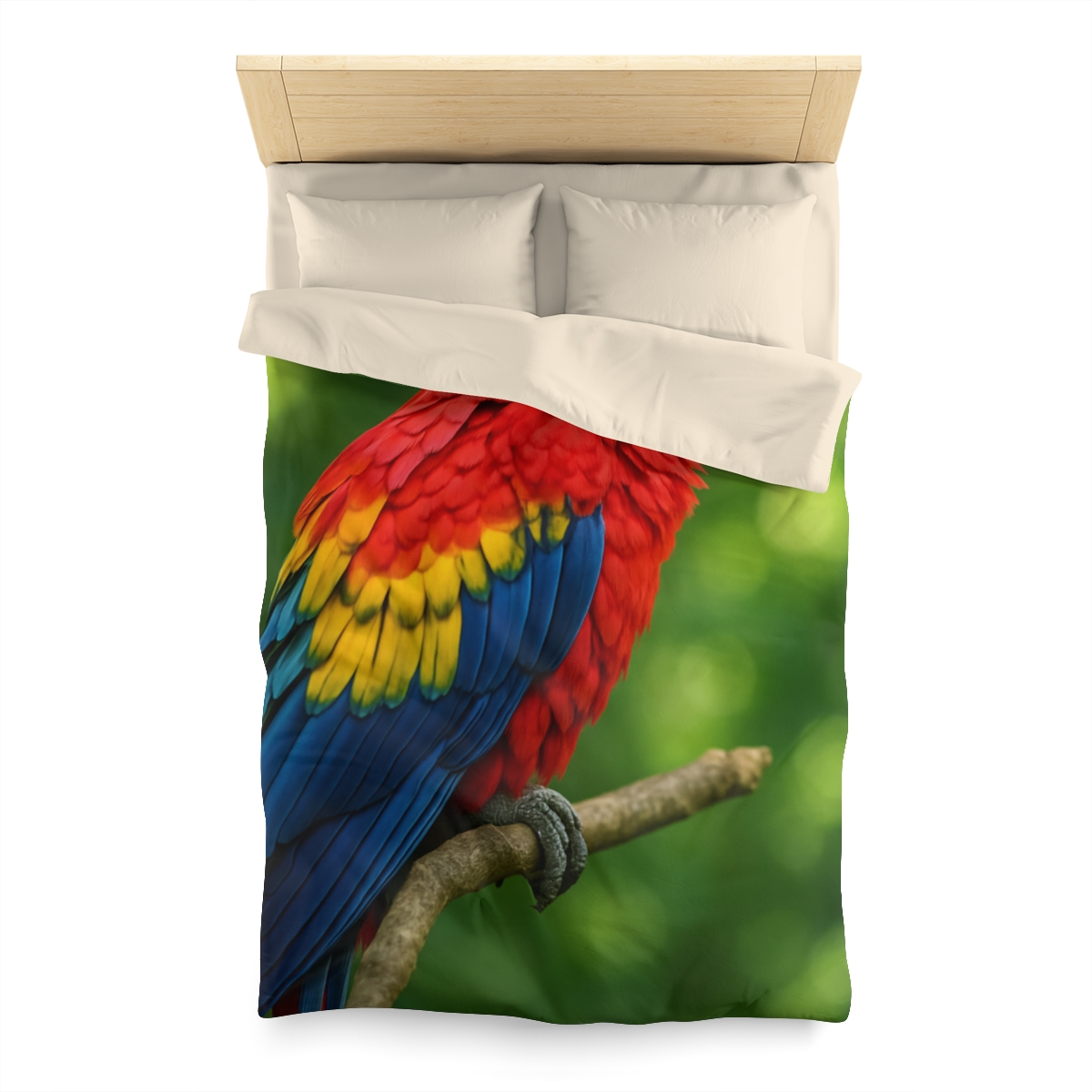 Color Storm Scarlet Macaw trendy bedroom duvets