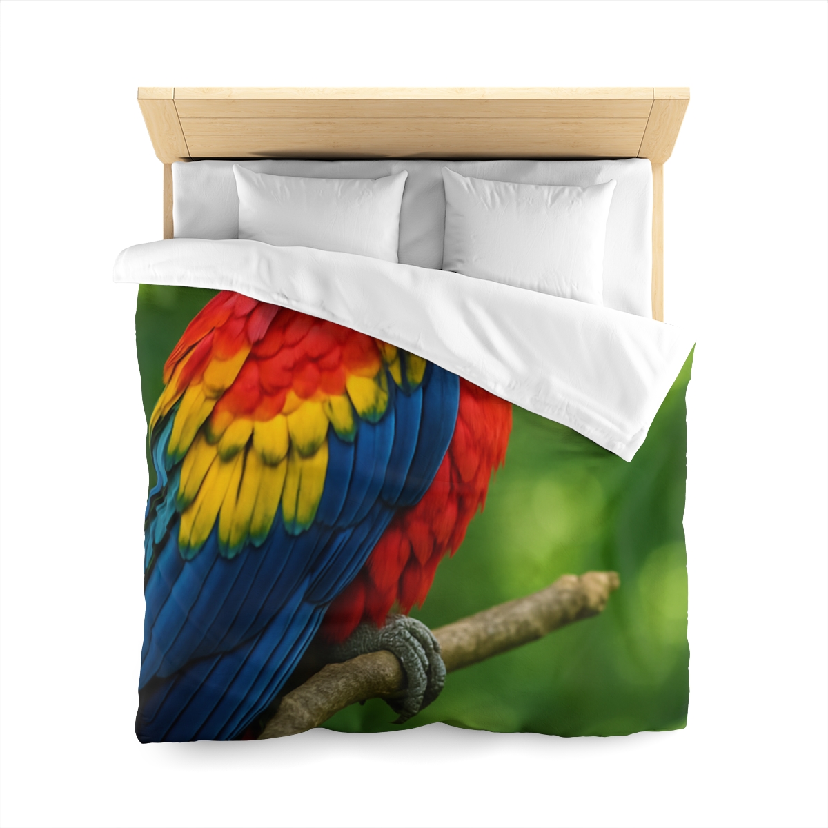 Color Storm Scarlet Macaw trendy bedroom duvets