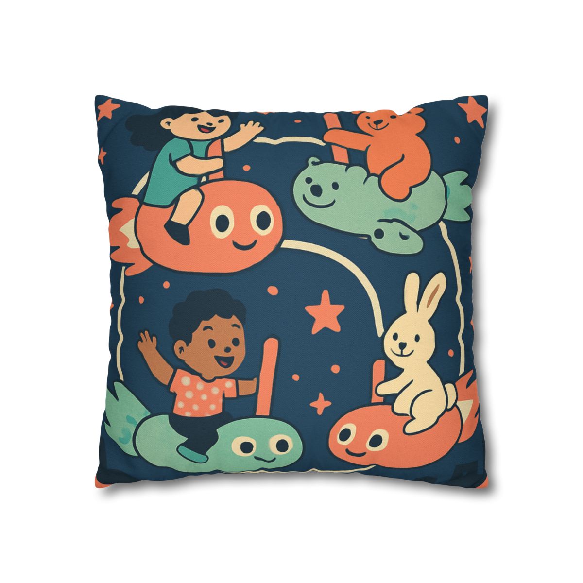 Comet Carousel Park designer print pillow cases