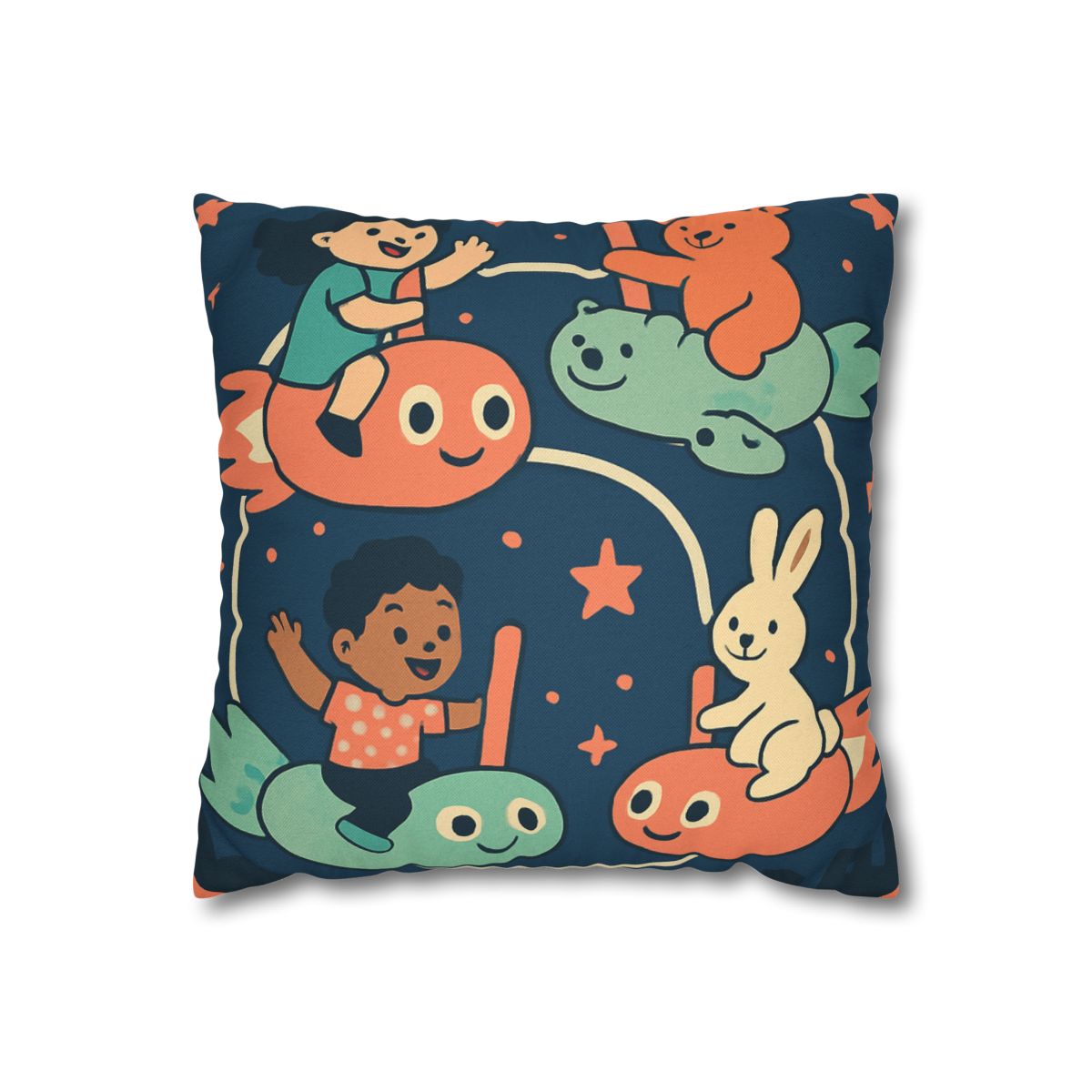 Comet Carousel Park designer print pillow cases