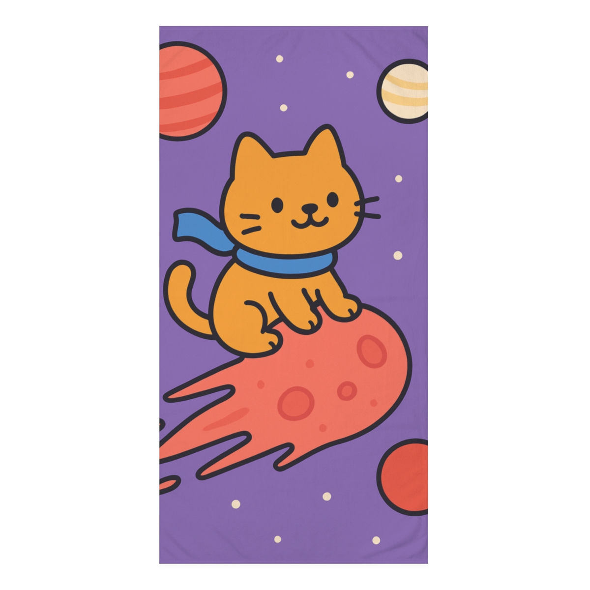 Comet Cat Explorer unique gift towels