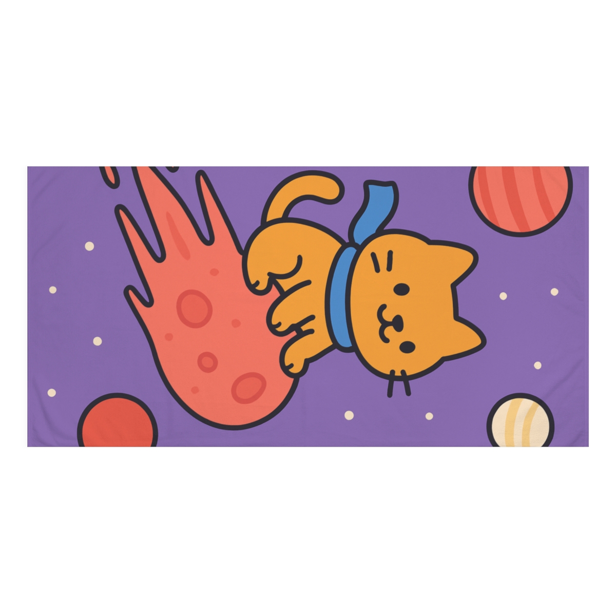 Comet Cat Explorer unique gift towels