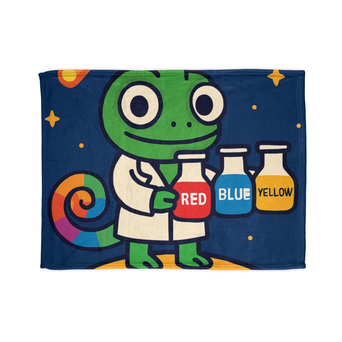 Comet Chameleon Color Lab soft fleece blankets