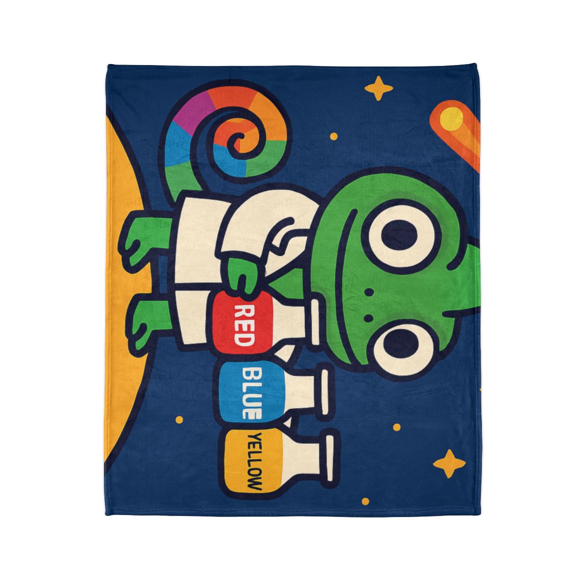 Comet Chameleon Color Lab soft fleece blankets