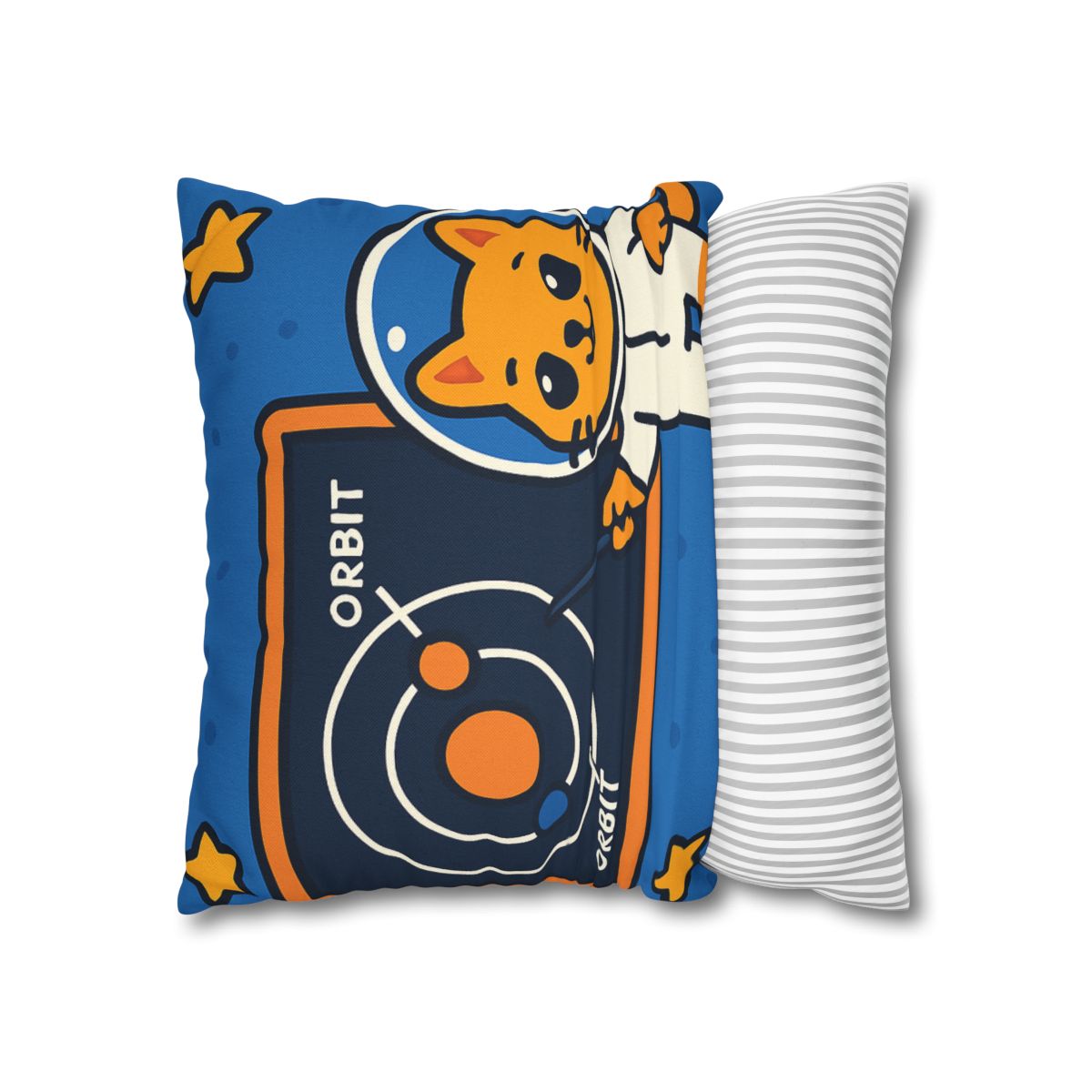 Comet Classroom Cat And The Orbit Chalkboard stylish decorative pillowcases