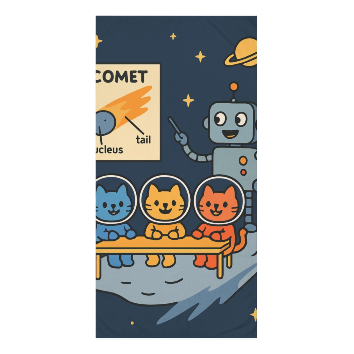 Comet Classroom For Curious Cats comfortable face towels