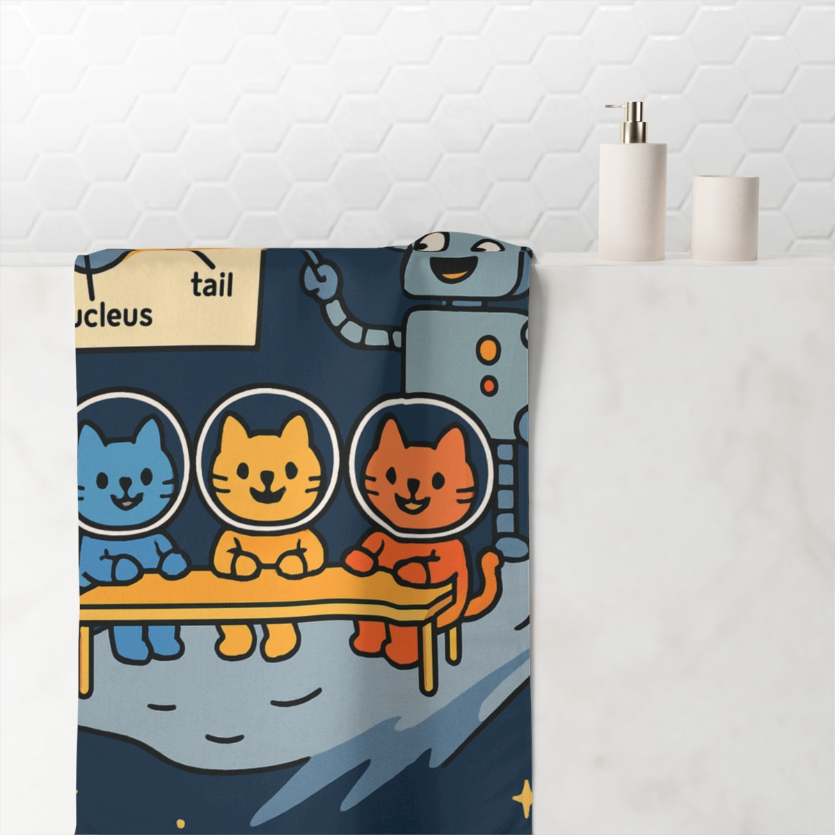 Comet Classroom For Curious Cats comfortable face towels