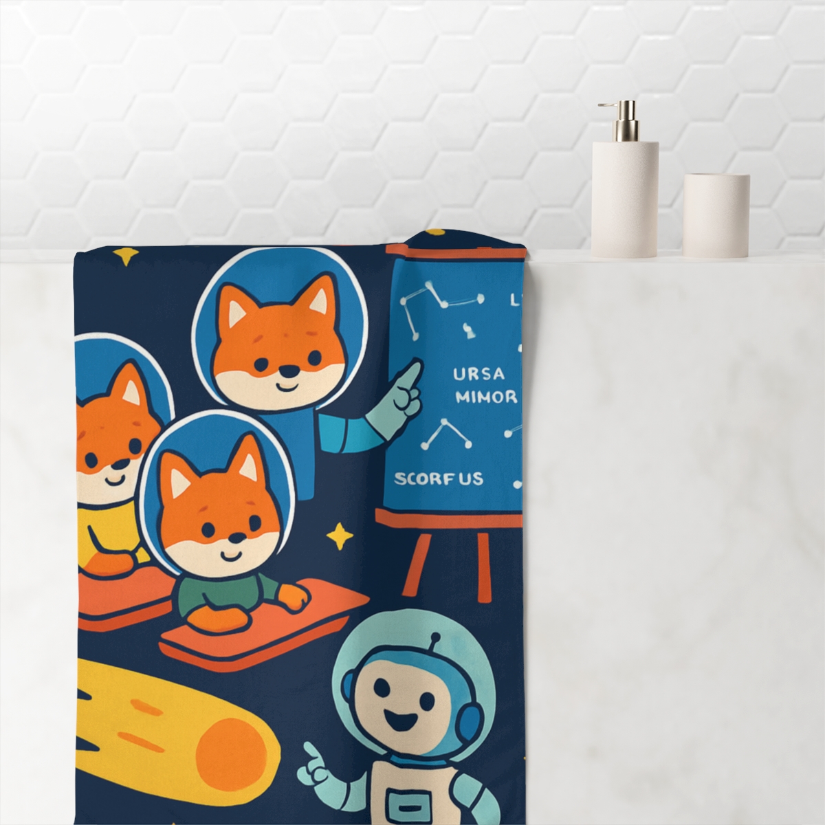 Comet Classroom For Curious Foxes comfortable face towels