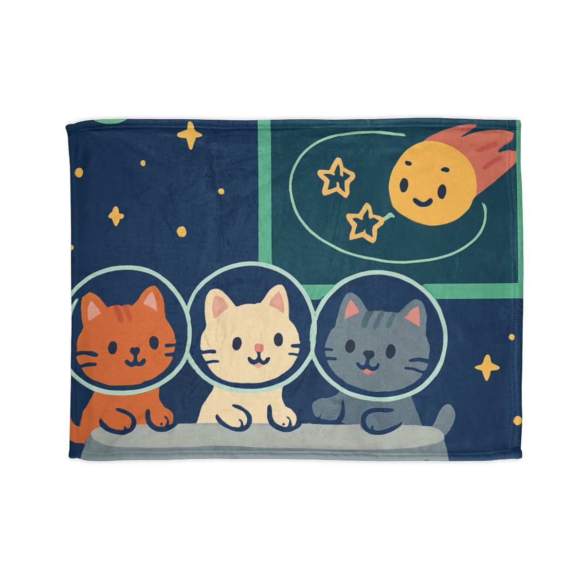 Comet Classroom For Curious Kittens decorative home blankets