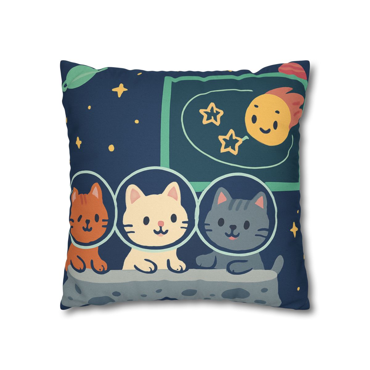 Comet Classroom For Curious Kittens personalized pillow covers
