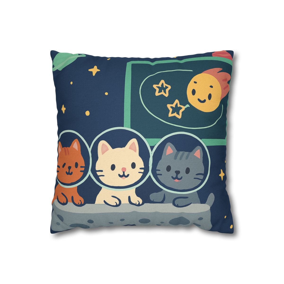 Comet Classroom For Curious Kittens personalized pillow covers