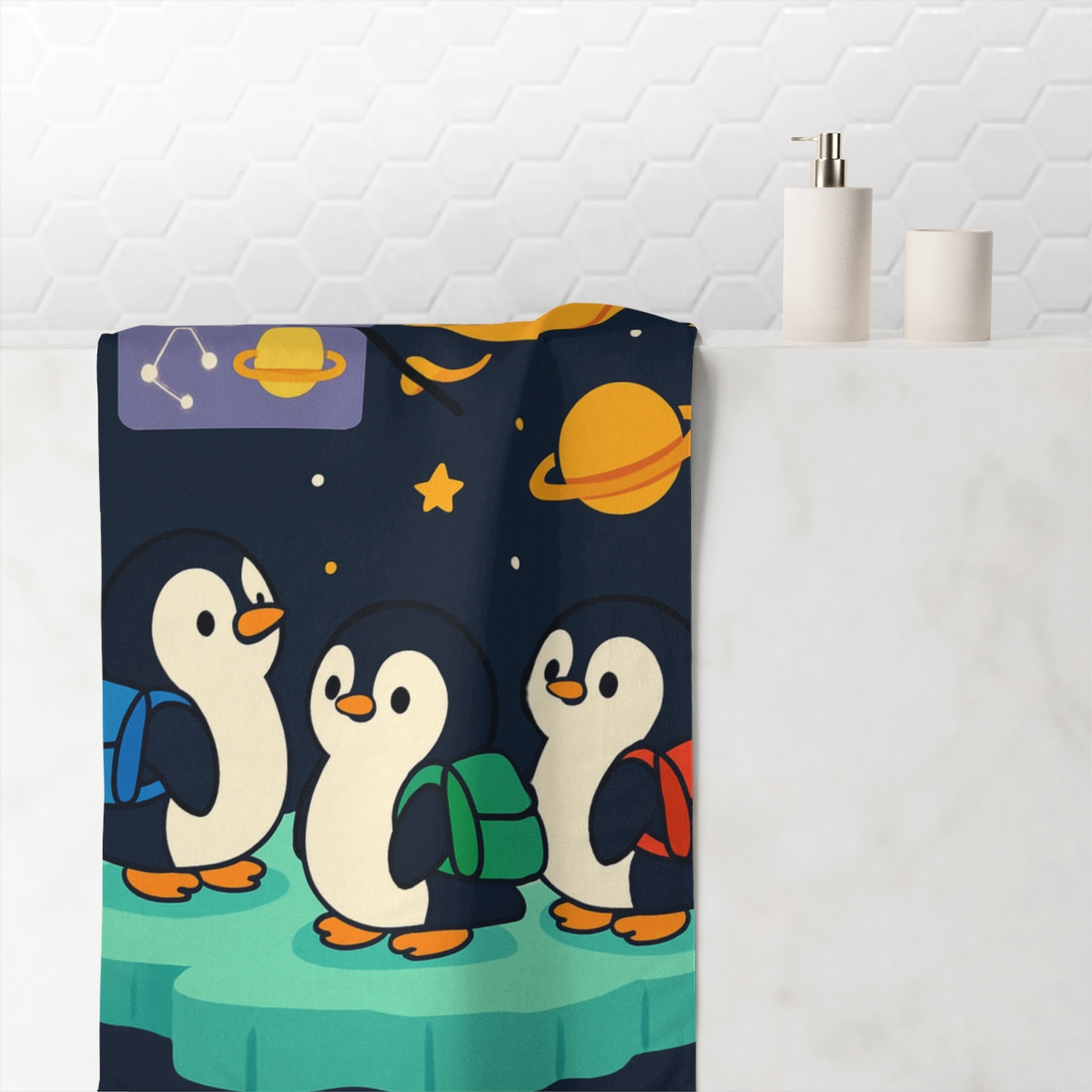 Comet Classroom For Curious Penguins comfortable face towels