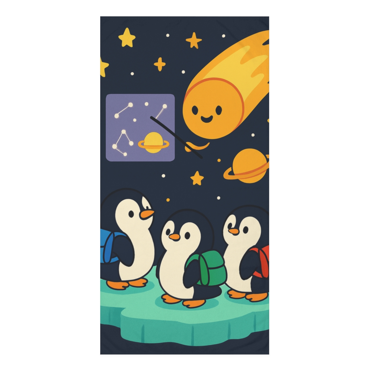 Comet Classroom For Curious Penguins comfortable face towels