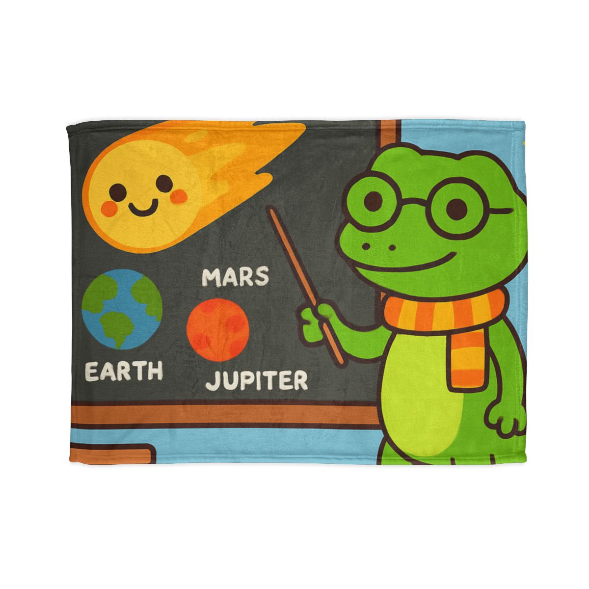 Comet Classroom Gecko designer printed blankets