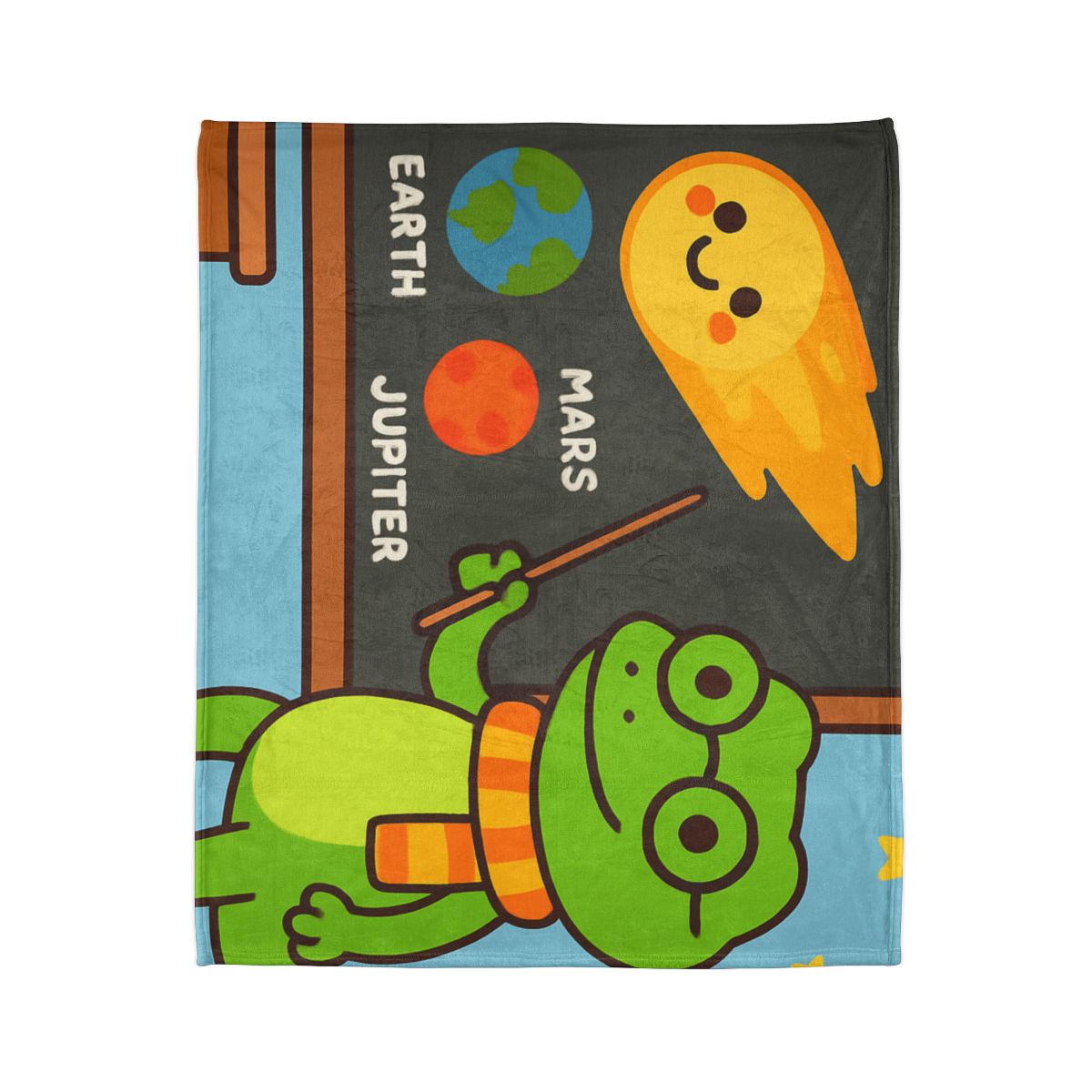 Comet Classroom Gecko designer printed blankets