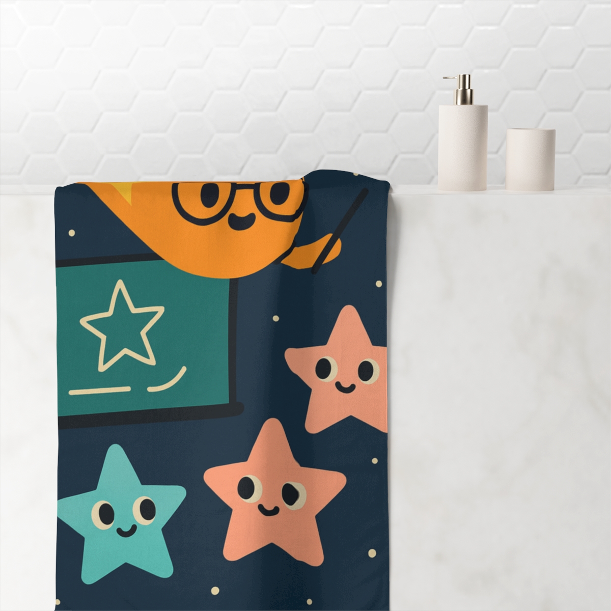 Comet Classroom In Space comfortable face towels