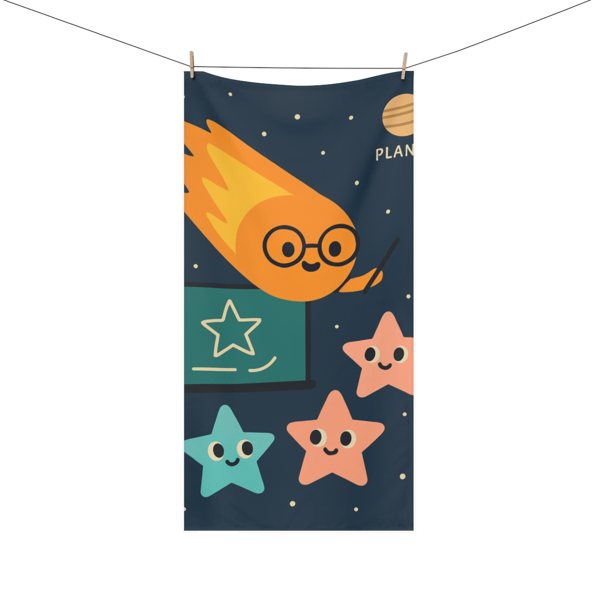 Comet Classroom In Space comfortable face towels