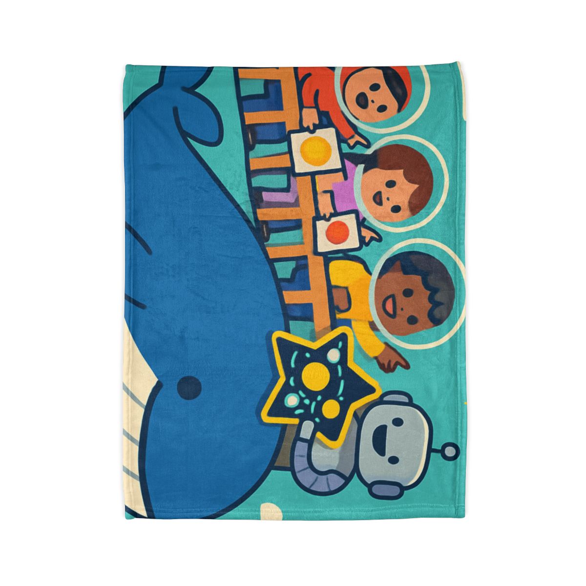 Comet Classroom In The Sky Whale decorative home blankets