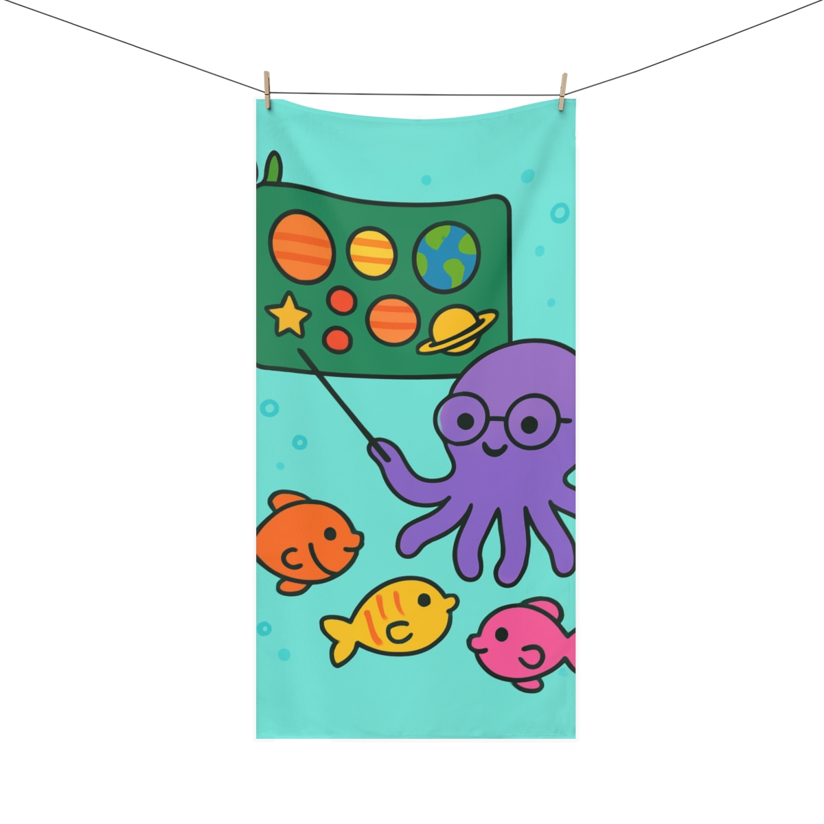 Comet Classroom Octopus unique gift towels