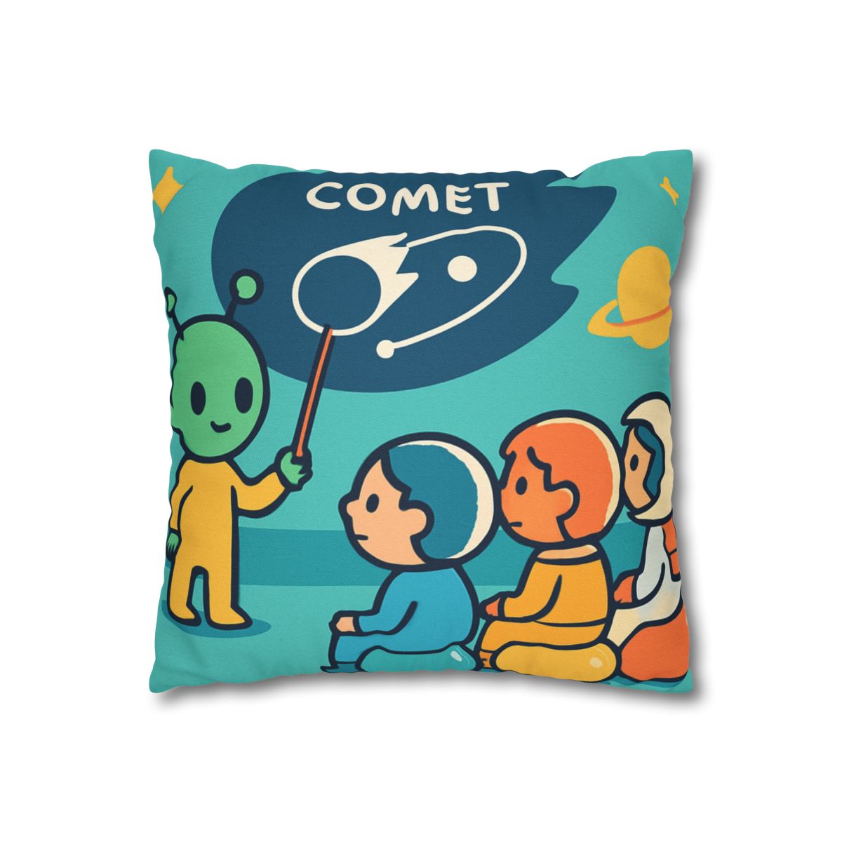 Comet Classroom On A Bubble Planet unique gift pillow cases