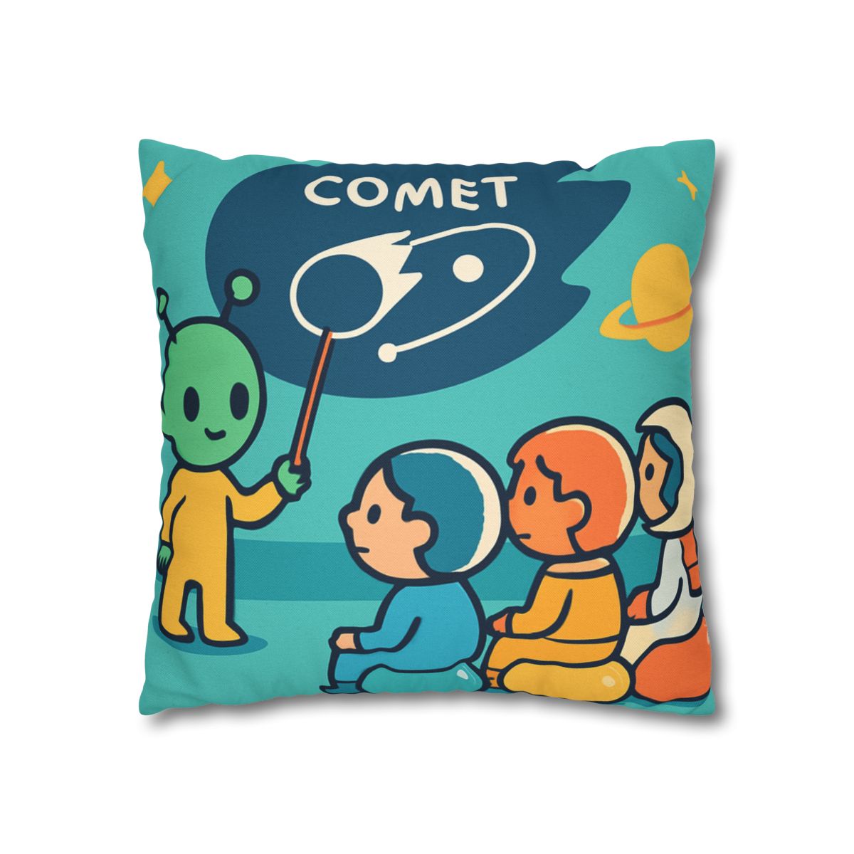 Comet Classroom On A Bubble Planet unique gift pillow cases