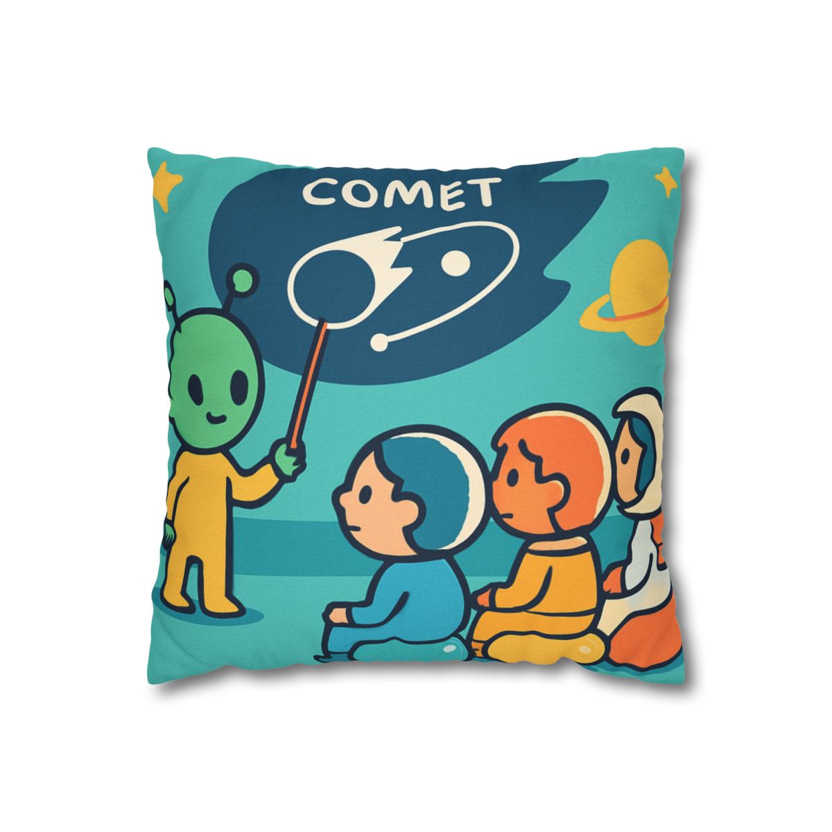 Comet Classroom On A Bubble Planet unique gift pillow cases