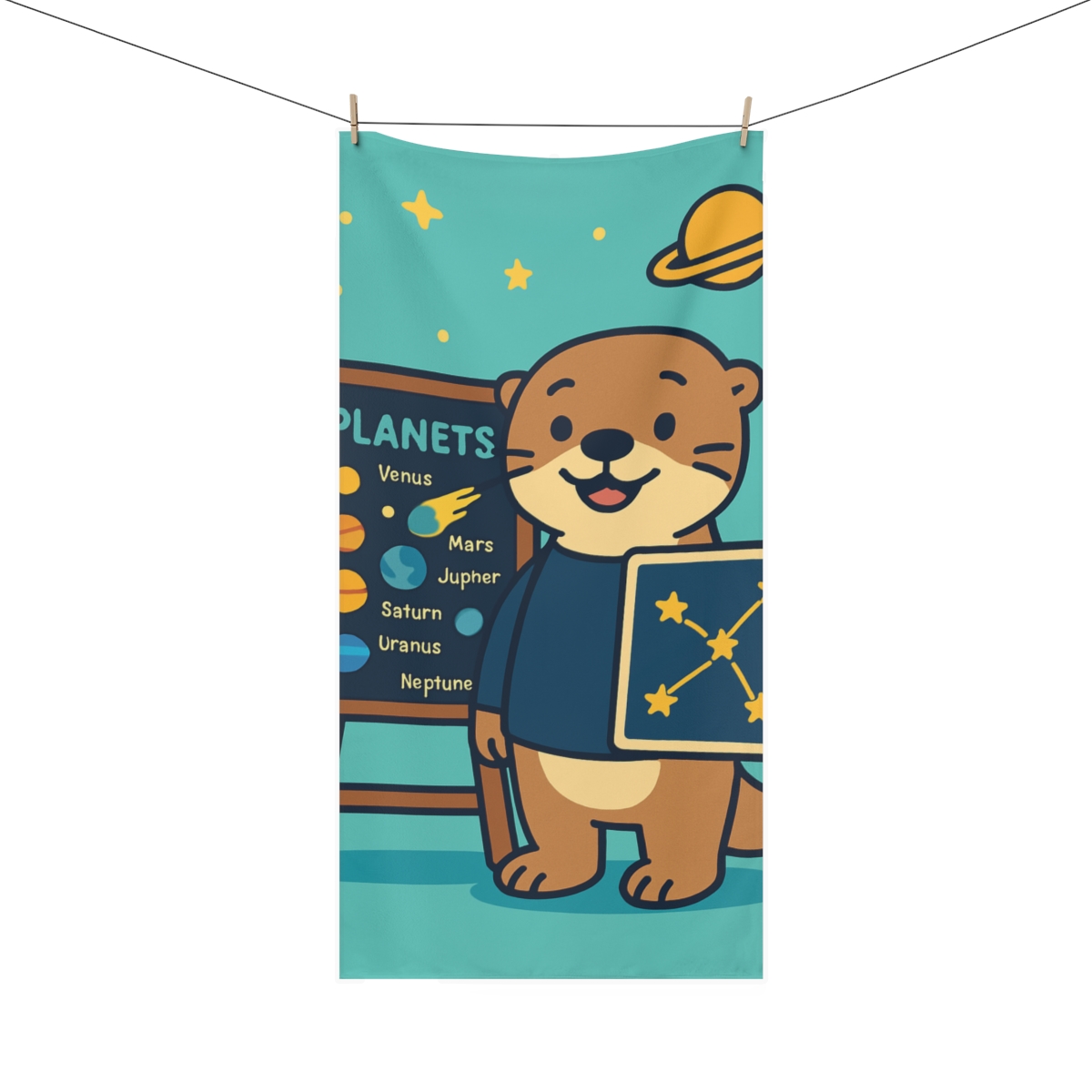 Comet Classroom Otter stylish beach towels