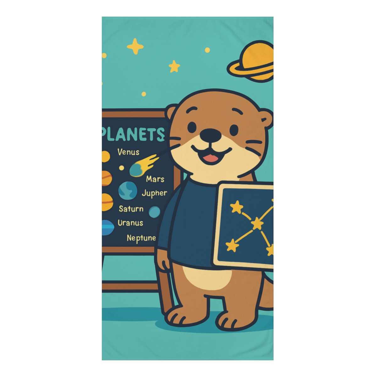 Comet Classroom Otter stylish beach towels