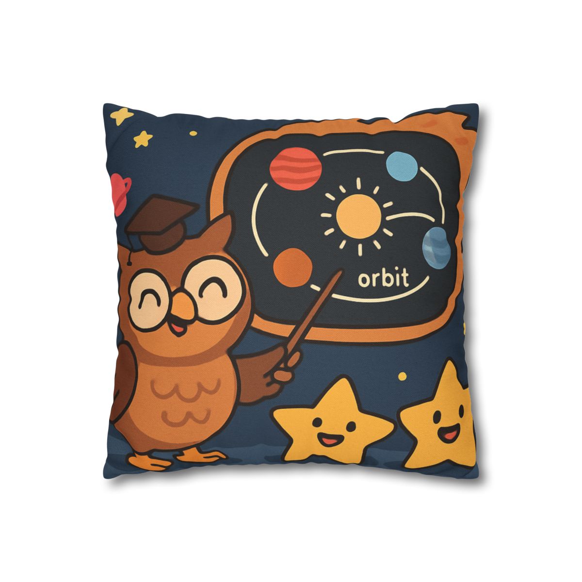 Comet Classroom Owl soft cotton pillow cases