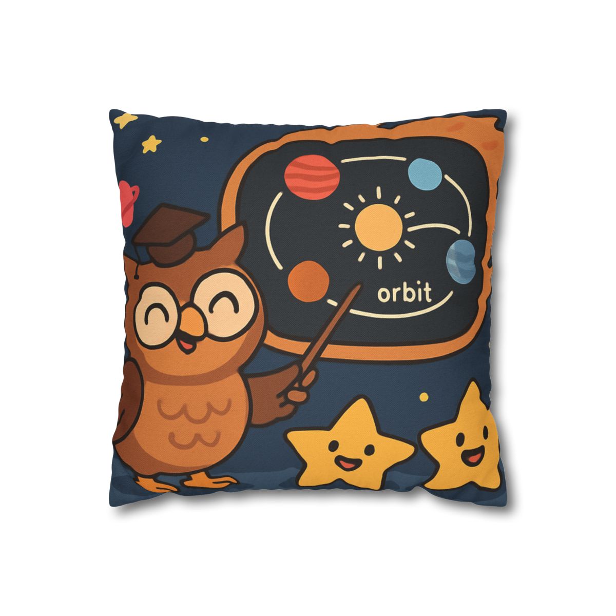 Comet Classroom Owl soft cotton pillow cases