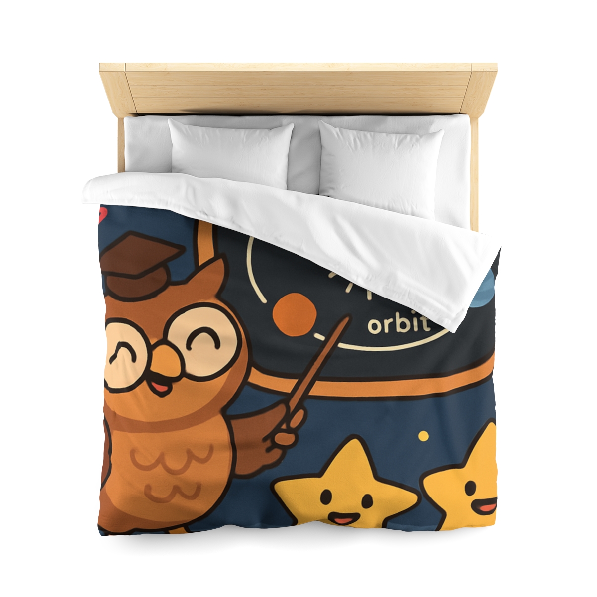 Comet Classroom Owl designer printed duvets
