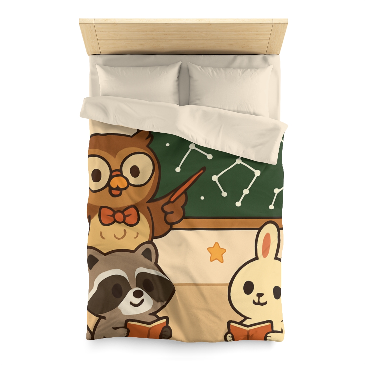 Comet Classroom Owl And The Star Map Chalkboard warm winter duvets