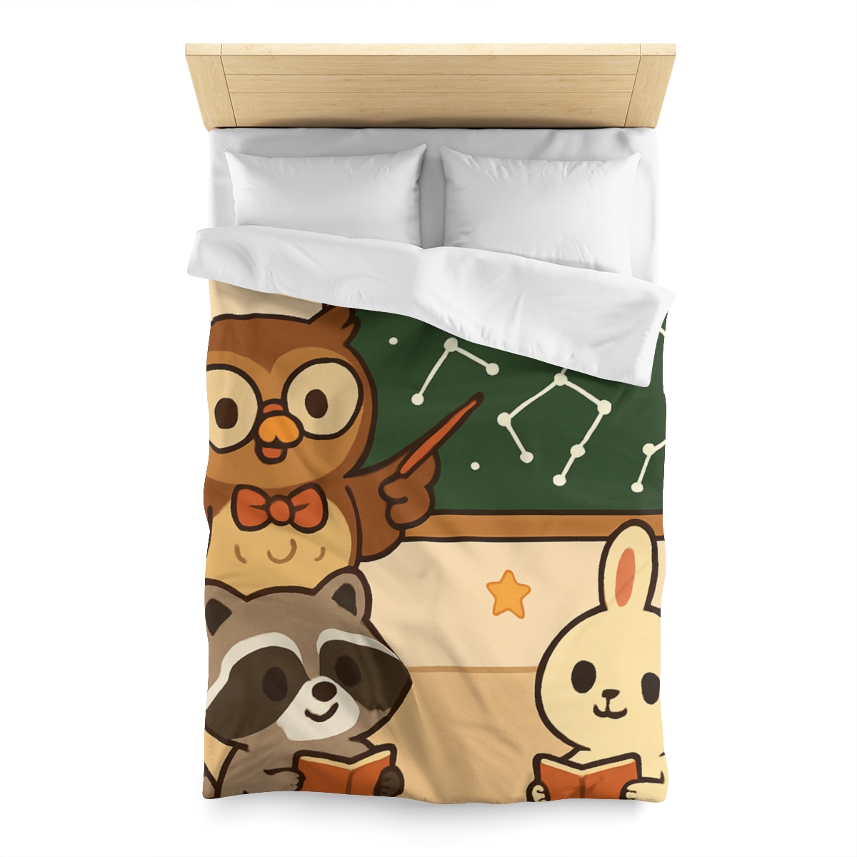 Comet Classroom Owl And The Star Map Chalkboard warm winter duvets