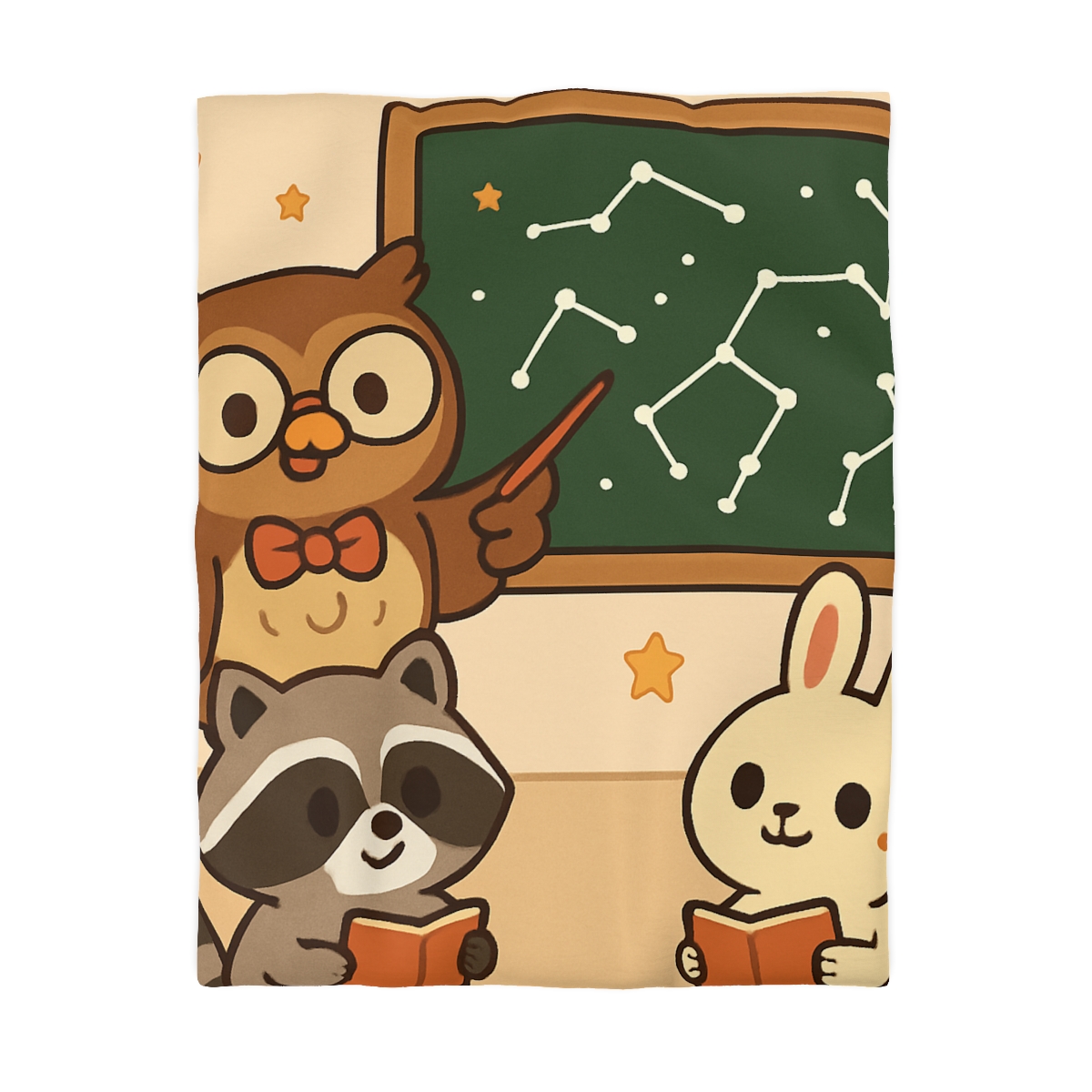 Comet Classroom Owl And The Star Map Chalkboard warm winter duvets