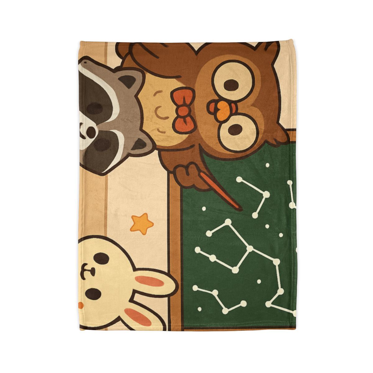 Comet Classroom Owl And The Star Map Chalkboard personalized cozy blankets