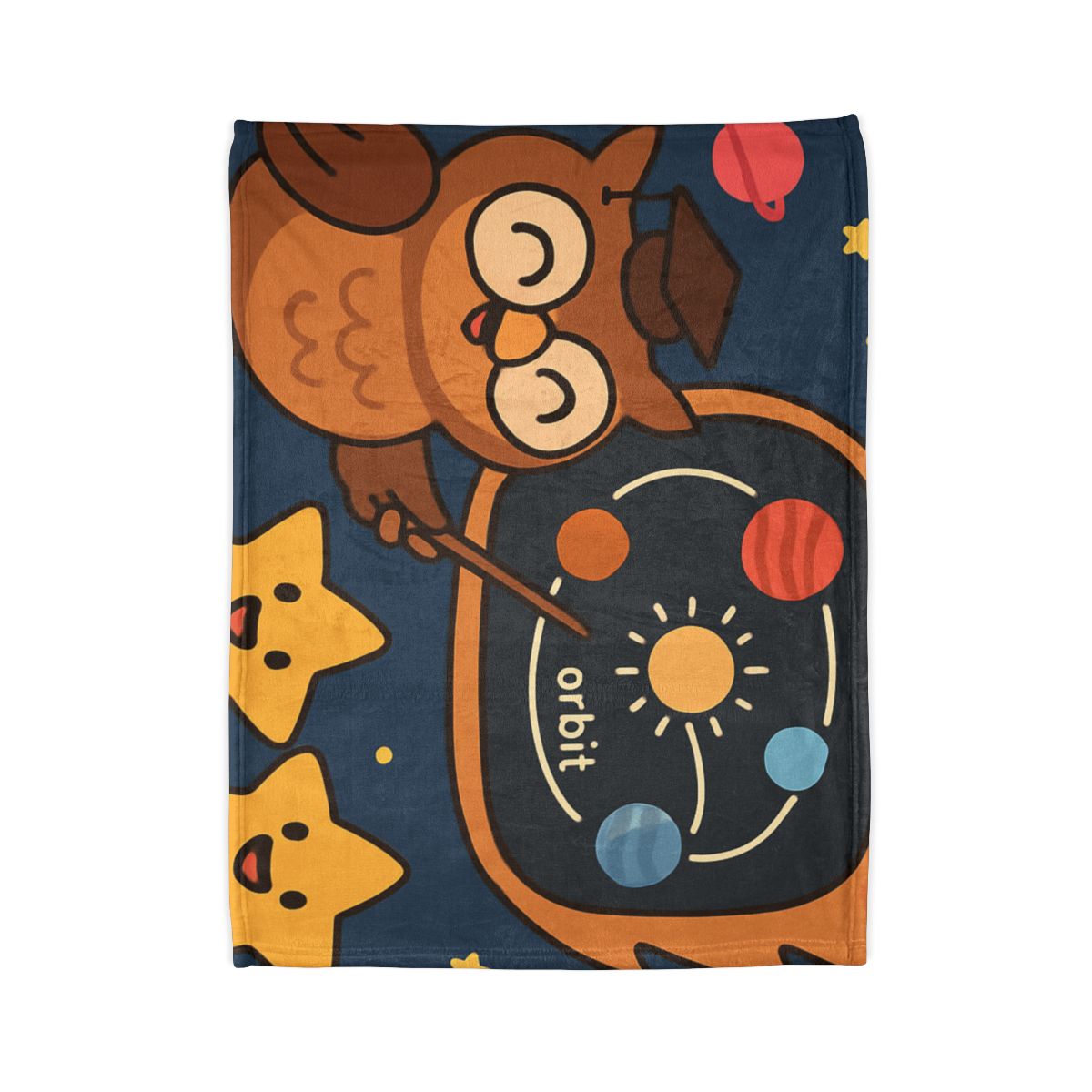 Comet Classroom Owl stylish throw blankets