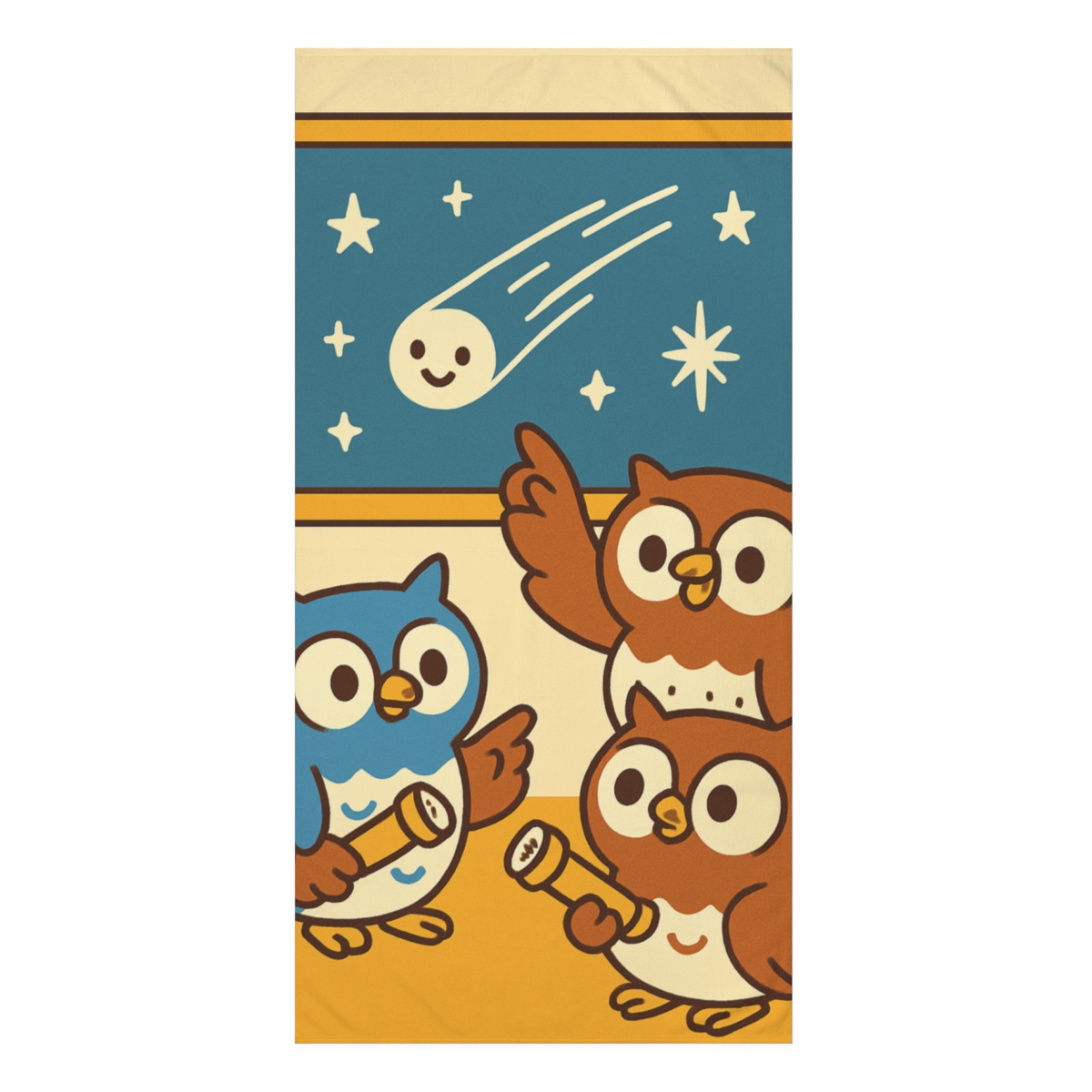 Comet Classroom Owls custom towels